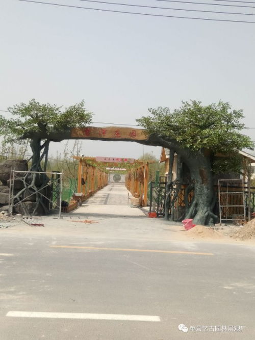 九龍?zhí)渡鷳B(tài)園的仿木假樹(shù)大門(mén) 自然與匠心的完美融合